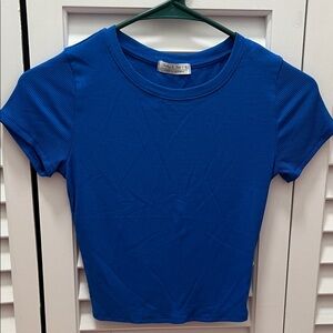 Royal blue crop top